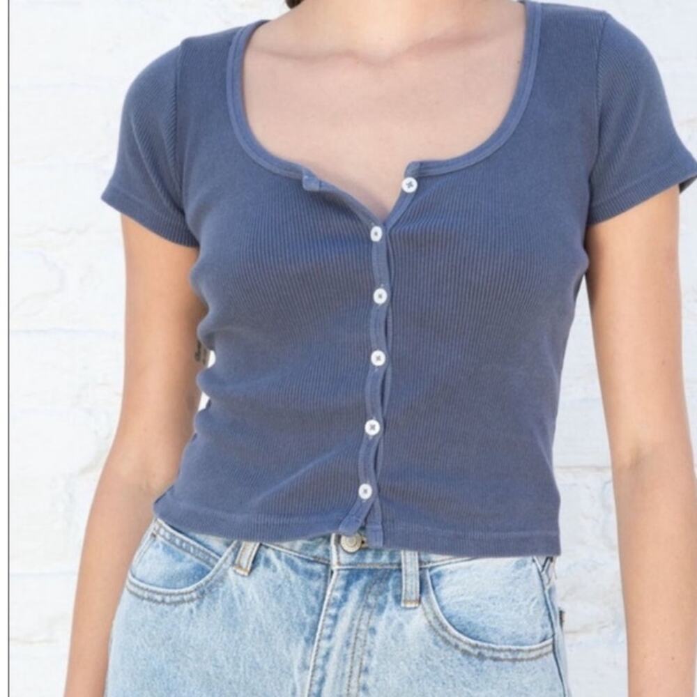 Brandy Melville Dark Blue Zelly Top one size